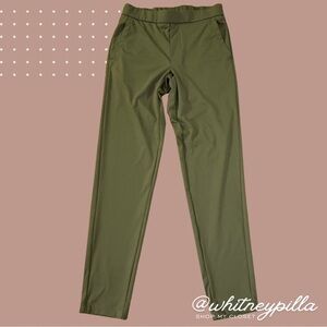 Bonobos Pants Stretch Weekday Warrior Olive Green Slim Straight Fit Medium Long